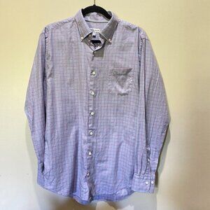 Peter Millar Button Down Mens Med Long Sleeve Dress Shirt 100% Cotton Easter